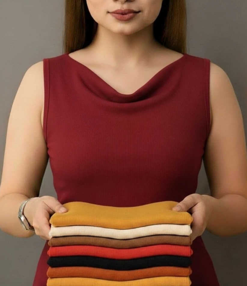 تاپ یقه شل کبریتی زنانه